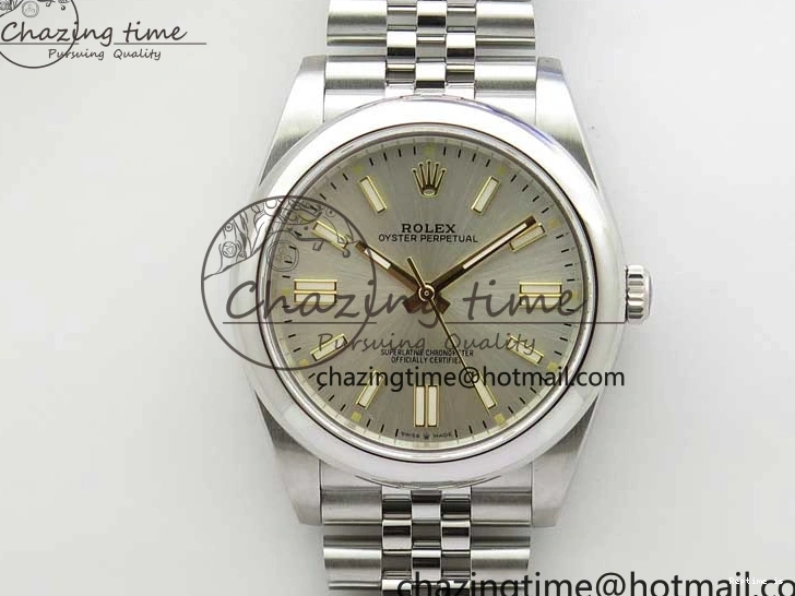 1221 WeatherProof Oyster Perpetual 41mm 124300 BP Maker Best Edition Silver Dial on SS Jubilee Bracelet A 2639